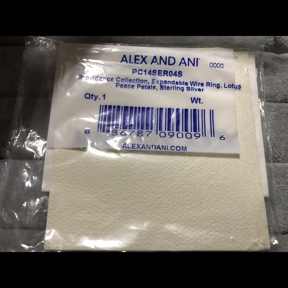 New inPackage Sterling Silver Alex & Ani Providence Collection Lotus Flower Ring - Picture 5 of 8